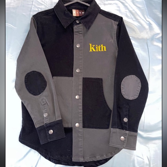 KITH Black and Gray Colorblock Jacket size 7 - Picture 1 of 6